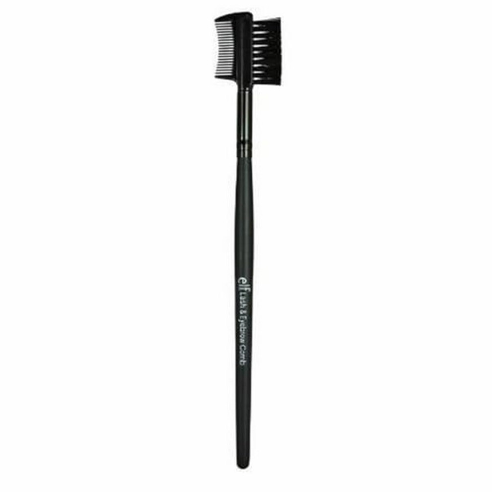 E.l.f. Lash & Brow Comb Dual-Sided Brush Creates Groomed Lashes & Brows Helps Remove Mascara Clumps & Easily Defines Eyebrows Vegan & Cru