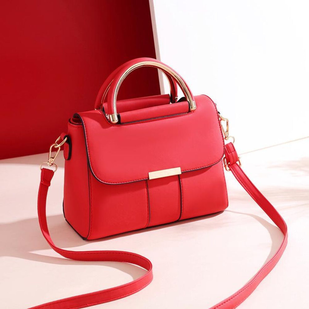 (red) Women's 2021 Stylish Korean Single Shoulder Messenger Bag – Trendy, Hand-held Mom Bag