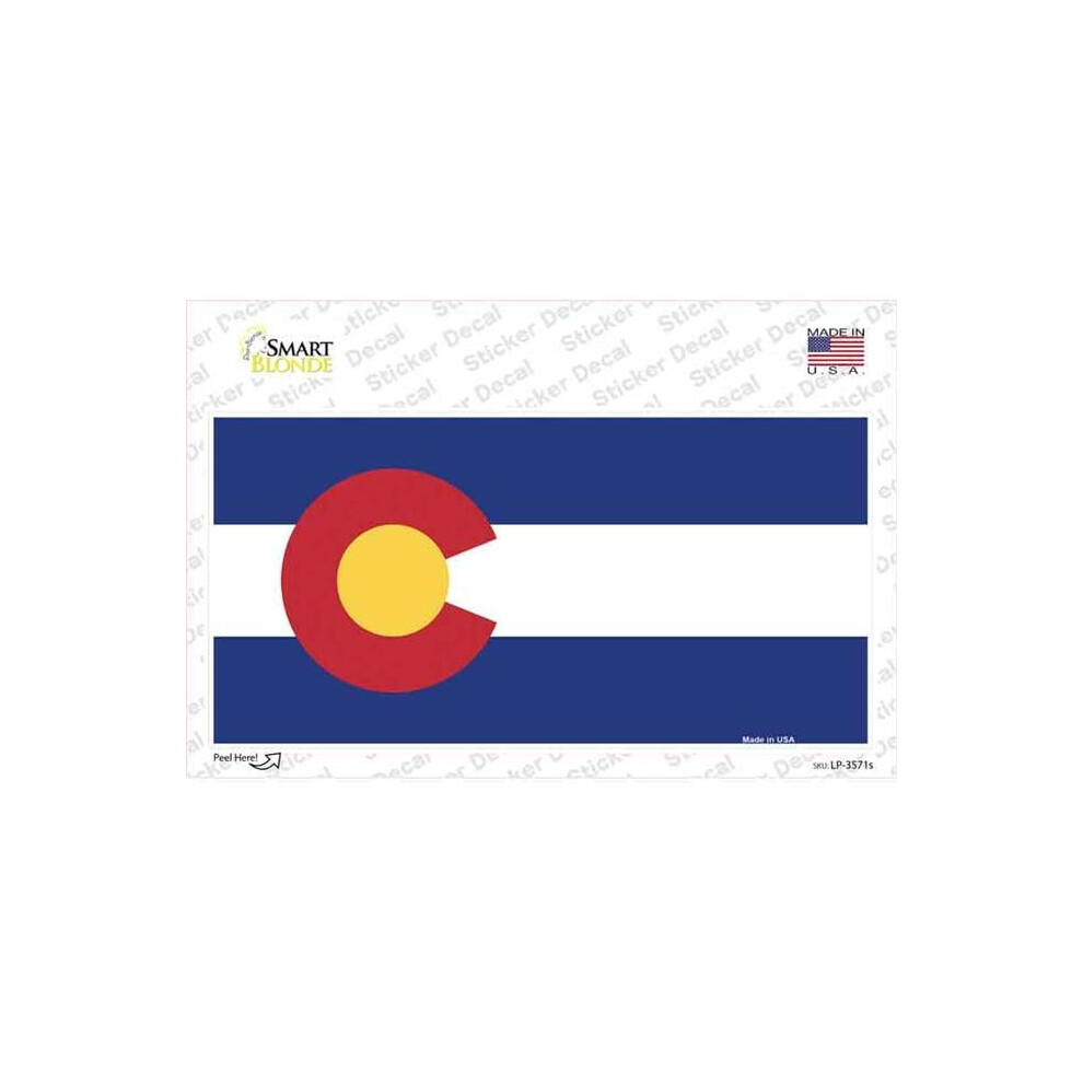 Smart Blonde Lp-3571S-M Colorado State Flag Novelty Sticker Decal - Medium 792636453854