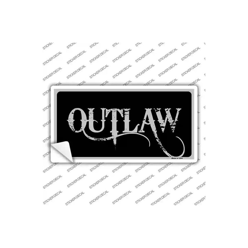 Smart Blonde Lp-4237S-Xl Outlaw Novelty Sticker Decal - Extra Large 792636455032