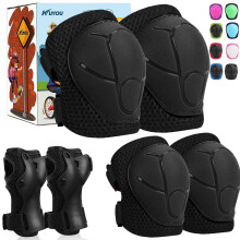 KUYOU Kinder-Knieschtzer, Ellenbogenschtzer, Schutzausrstung, Sicherheitsausrstung fr Rollschuhe, Radfahren, BMX, Fahrrad, Skateboard, Inline-Sk