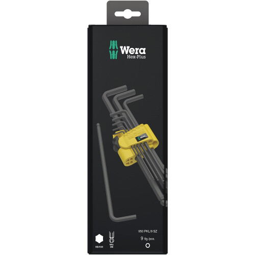Σετ Εξάγωνων Κλειδιών Μακριών Βραχιόνων Wera 950 PKL/9 SZ N