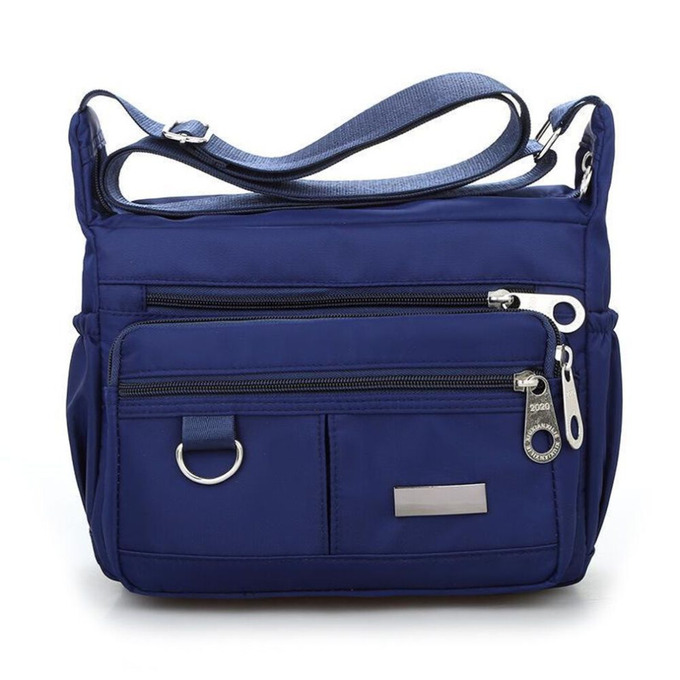 (dark blue) "women's Waterproof Nylon Messenger & Backpack Canvas Shoulder Bag