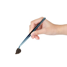 Restaurant Point Perfect Point 6,3 pouces Twezer incurve 1 Tweeze de nourriture de nez inclinable - Conseils denteles pour la precision pour garn
