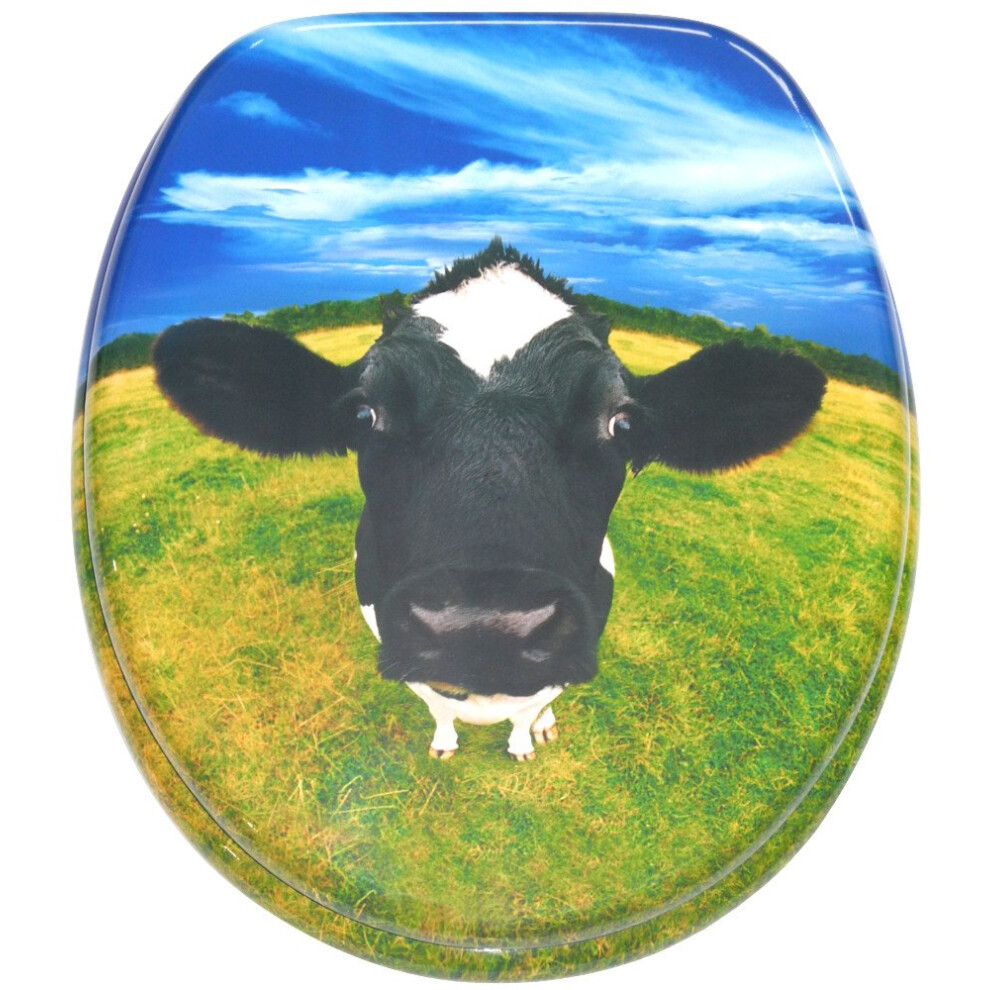 Sanilo Printed Toilet Seat | Stable Hinges | Easy To Mount | Cow 661799914161