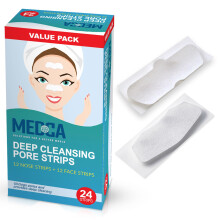 Medca Deep Cleansing Blackhead Pore Strips - Pack of 24 Peel - Off Hatthead Remover og Pore Unclogging Strips For Nose and Face Chin pande og sun