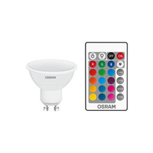 OSRAM LED Star+ PAR16 RGBW/LED-Reflectorlamp with GU10 Base/dimmablekeit and Remote Controlled Colour Change/Replacement for 25 Watt / 120? Beam