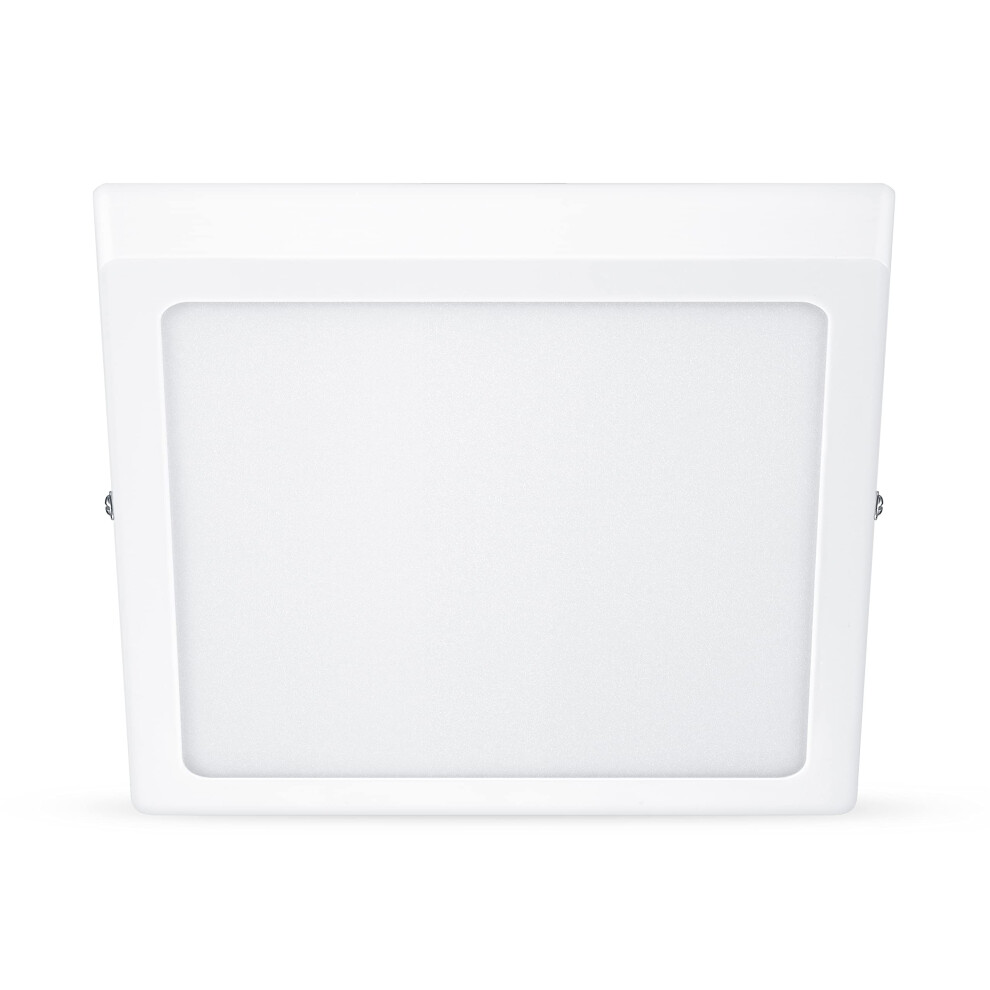 Philips LED Magneos Slim Surface Mount Square Downlight 4000K 12W [Cool White - White] for Indoor Lighting, Livingroom and Bedroom.