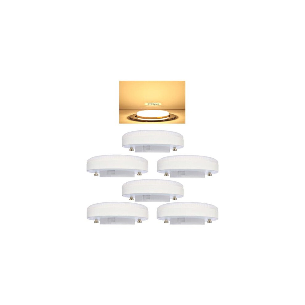 GX53 LED CCT 3000k Warm White 8W 720lm Non-Dimmable Quantity: 6 Pieces-image-OPC-PGC9ZH9-NEW