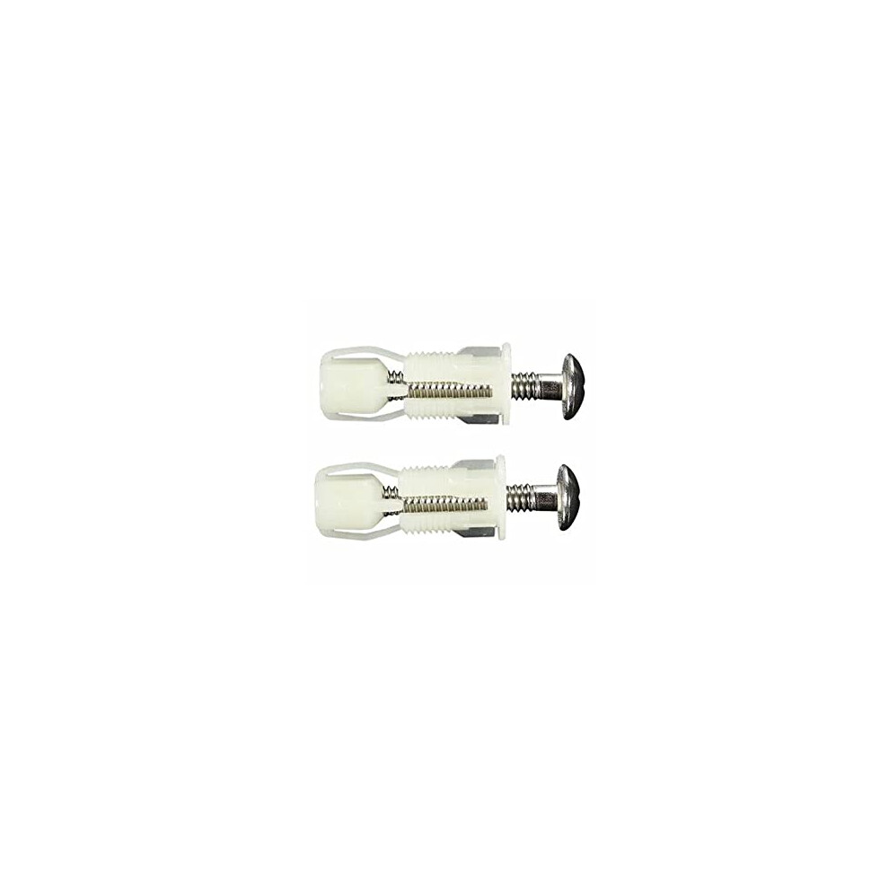 Cenpek 6Pcs Toilet Seat Hinges Screws Toilet Seat Fixings Toilet Seat Bolt Set Toilet Seat Replacement Parts Kit 740223822606