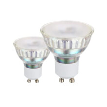 EGLO Set of 2 LED light bulbs, GU10 reflector lamps, 3 watts each (equivalent to 24 watt), 240 lumen, warm white glow, 3000 Kelvin, spotlights, ? 2"
