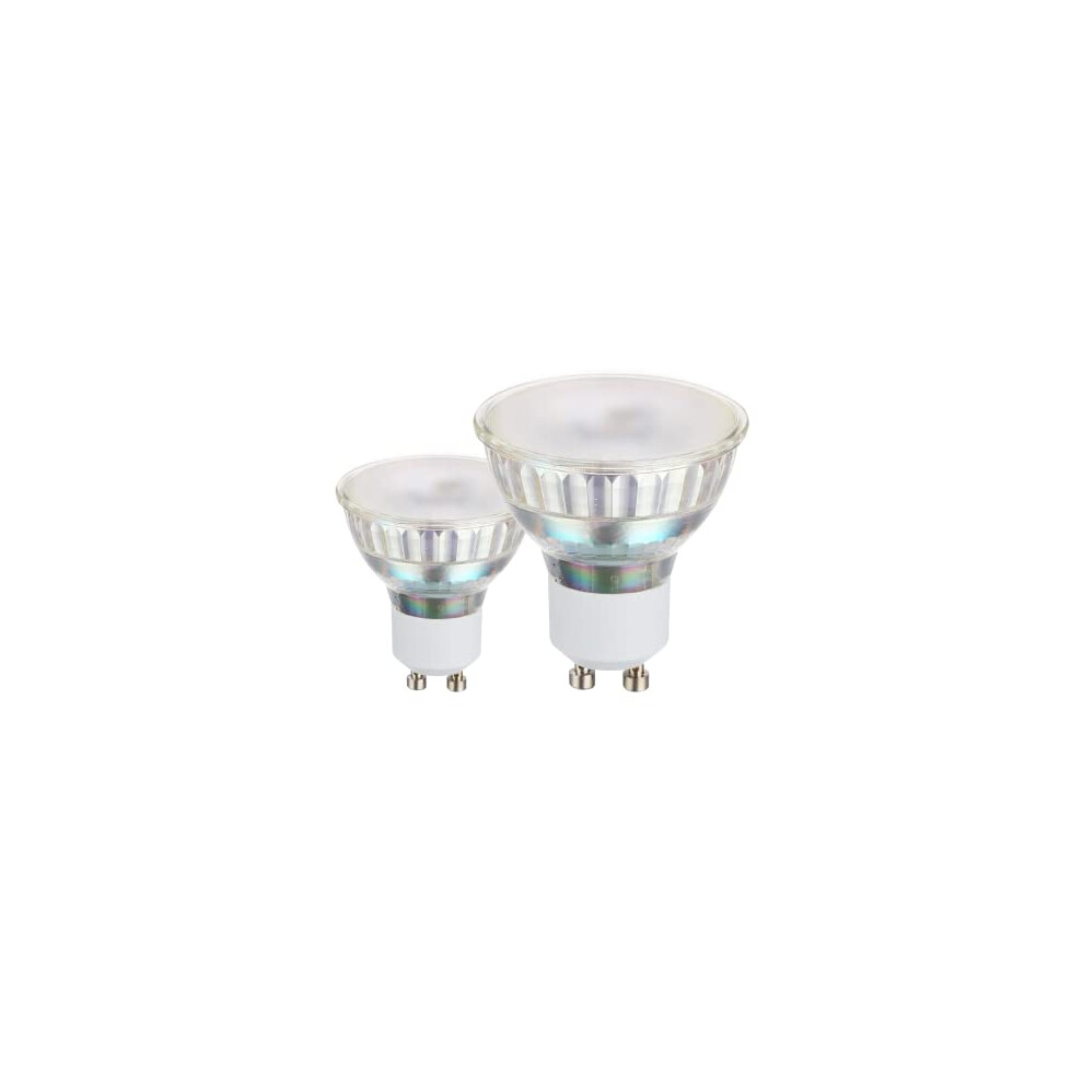 Eglo Set Of 2 Led Bulbs, Gu10 Reflector Lamps, 3 Watts Each (Equivalent To 24 Watt), 240 Lumen, Warm Glow, 3000 Kelvin, Spots, ? 2" Light/White