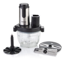 Vitinni Food Processor, 2L Capacity, Glass Bowl, Onion Chopper, Food Chopper, Salad Chopper, Mini Chopper, Food Processors, Veg Chopper and Dicer