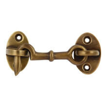 A29 Cabin Hook 2 34 inches Brass Latch Hook and Eye Latch for Door Cabin Door Gate Latches Window Sash Catch Hook Latch Bar