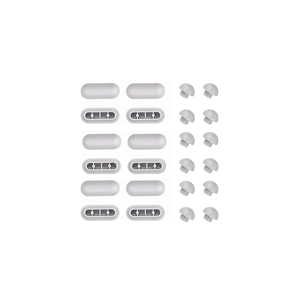 Pack Of 24 Toilet Seat Buffer Bumpers, Toilet Seat Bumpers, Toilet Glasses Damper, Universal Plastic Toilet, Toilet Replacement Buffers, For Family 755507193174