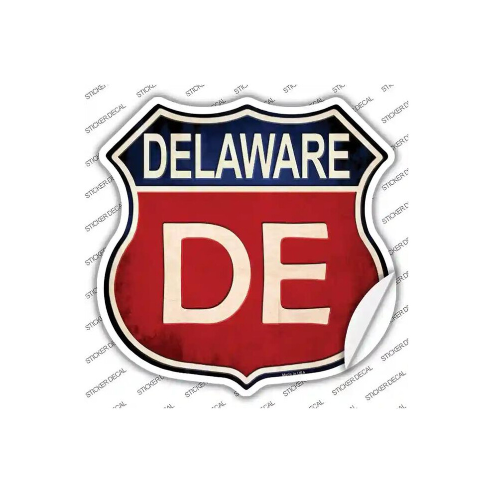 Smart Blonde Hs-503S-L Delaware Novelty Highway Shield Sticker Decal - Large 792636445361