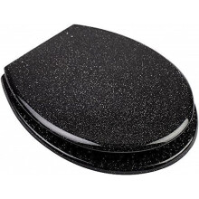 A GLITTER TOILET SEAT (Black)