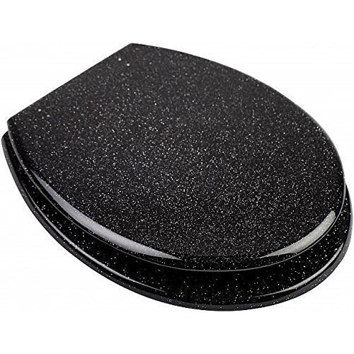 A GLITTER TOILET SEAT (Black)