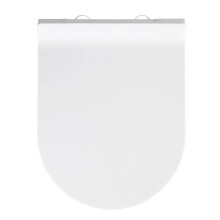 WENKO Toilet seat Habos in white, Thermoplast, 36 x 46 x 10 cm