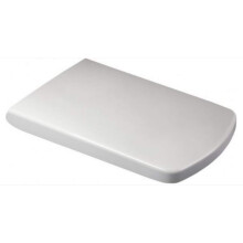 Euroshowers Square D Shaped Soft Close Toilet Seat Square Top & Bottom Fix No Slip Fittings (Smiley Shape D SEAT)
