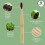 Spazzolino in Bamboo Gaia Guy con setole di cavallo morbide - Compostabile e Biodegradabile 5