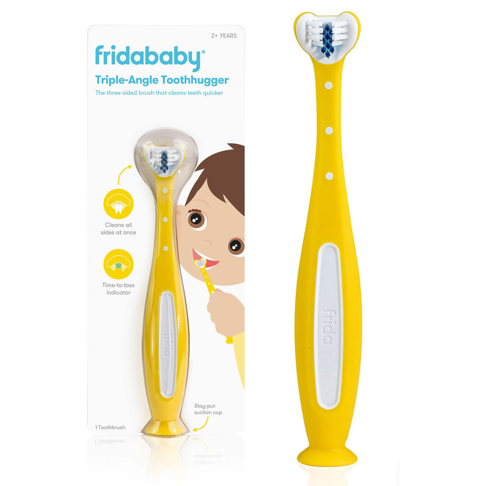 Toothhugger Kids Toothbrush: U-Shaped Toothbrush With Triple-Angle Bristles, Easy-Grip Handle, Soft Toothbrush Bristles, For Toddlers And Frida Baby
