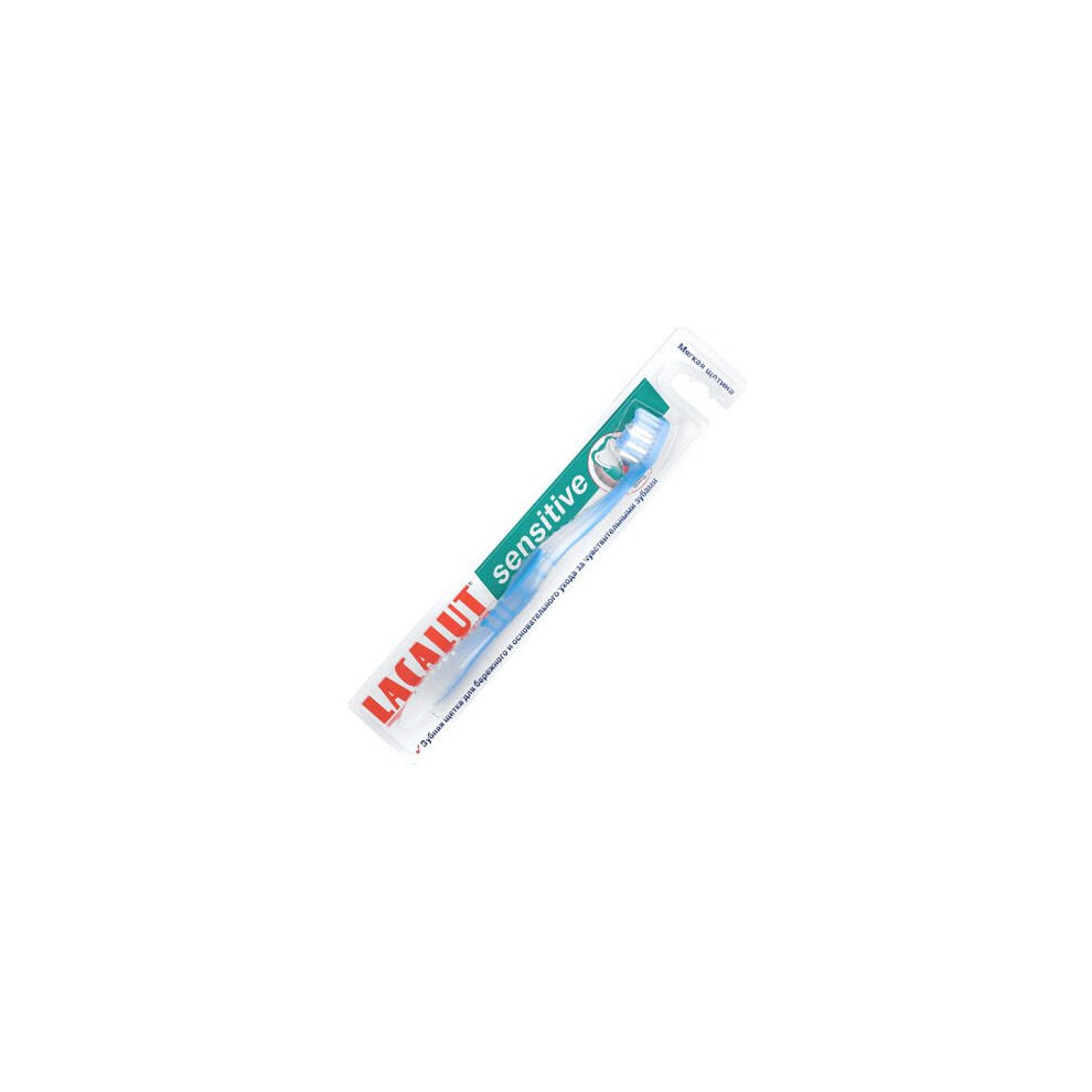 White Lacalut Sensitive Toothbrush - Manual - Adults With Sensitive Teeth