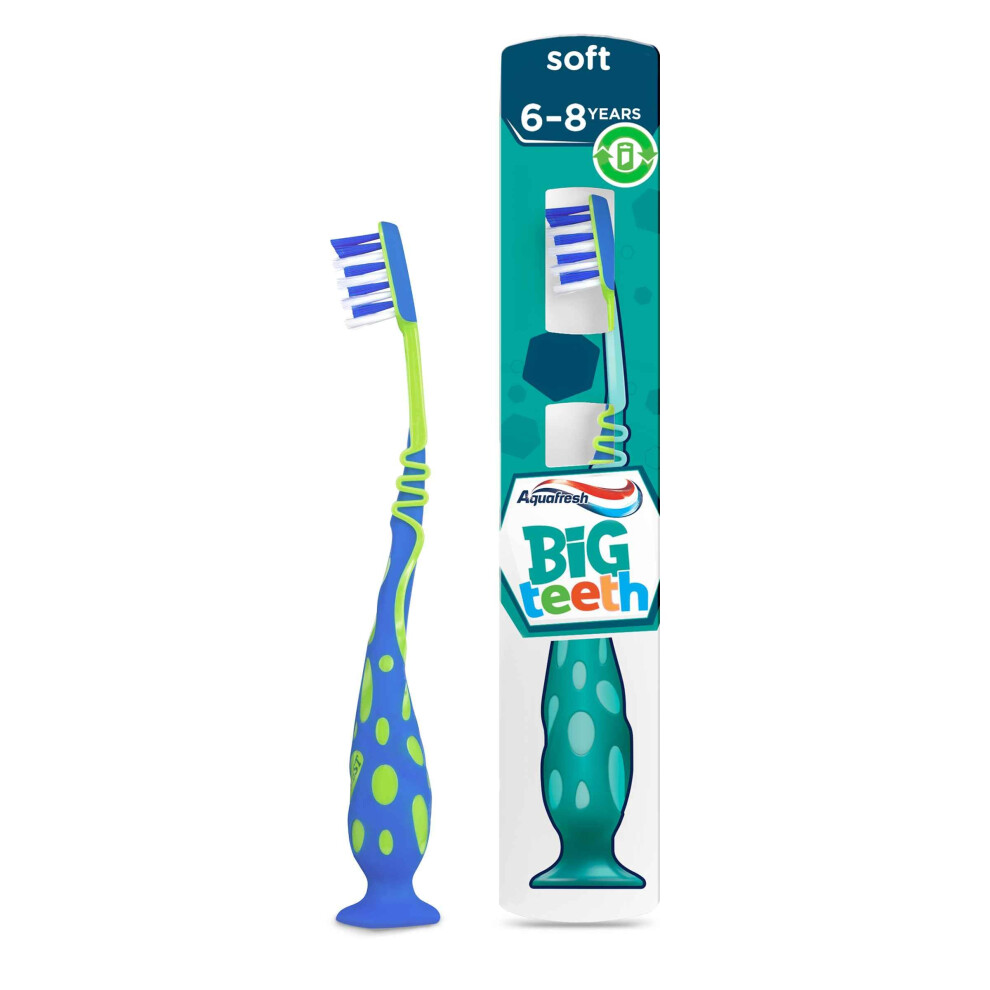 Aquafresh Big Teeth 6-8 Years, Soft Bristles, Manual Toothbrush(Packaging May Vary)