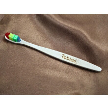 Personalised Bamboo Natural 100% Eco-Friendly Rainbow Engraved Toothbrush