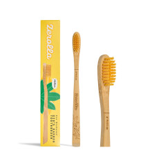 Zerolla Eco Biobased Bamboo Toothbrush Kids Bristles | Sustainable Compostable Handle | Plant-Based BPA-Free Bionylon from Castor Oil | Zero-Waste &