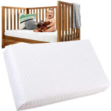 Baby Cot Bed Mattress Breathable Toddler Foam Quilted Removable/Washable Cover Anti Allergic (160cm x 70cm x 7.5cm)