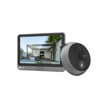 EZVIZ Peephole Camera (Door View Cam) with Touch Screen Monitor, 14?50mm Peephole, 35?105mm Door Thickness, Wireless Video Doorbell Security Camera