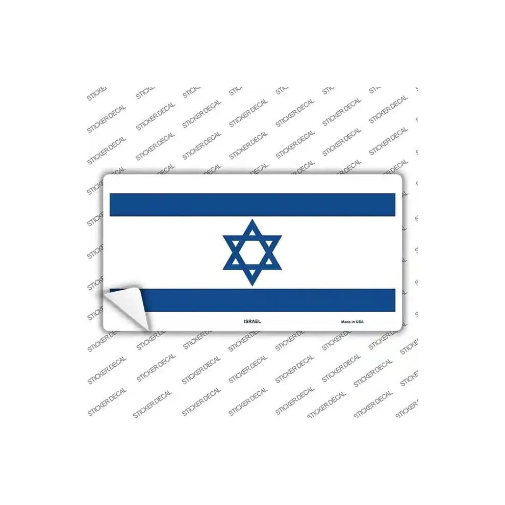Smart Blonde Lp-490S-L Israel Flag Novelty Sticker Decal - Large 792636454677