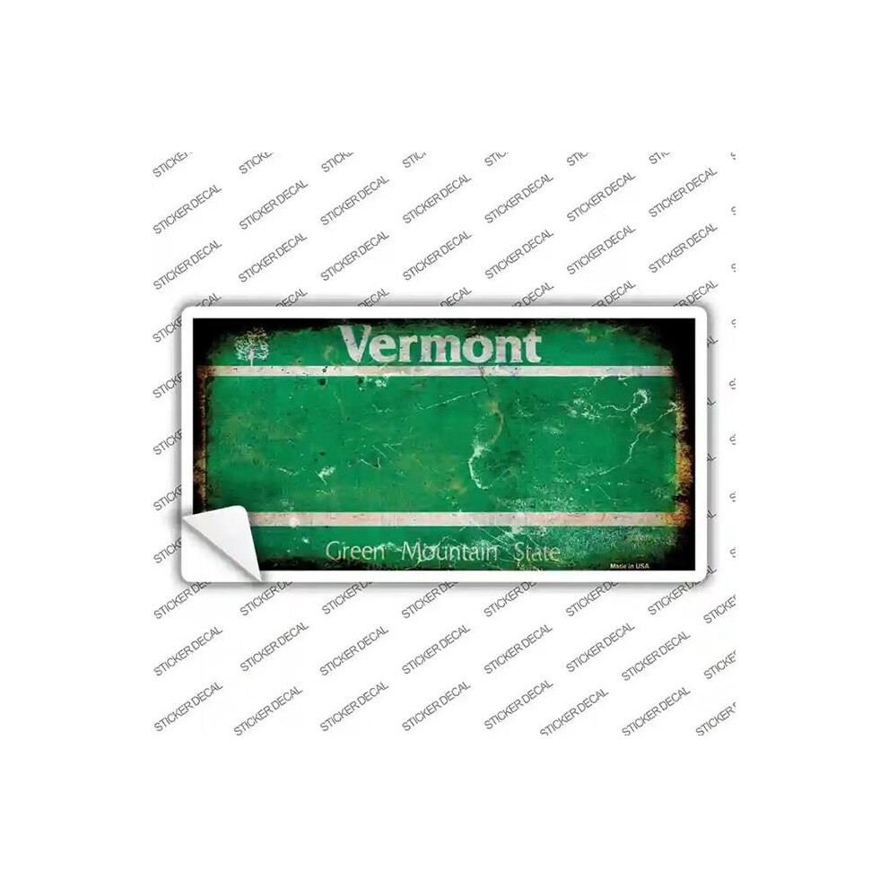 Smart Blonde Lp-8162S-S Vermont State Rusty Novelty Sticker Decal - Small 792636457661