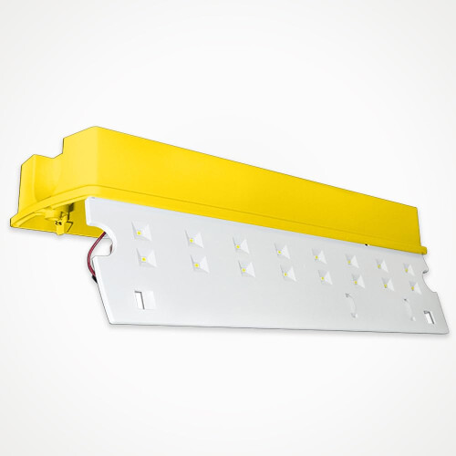 LEDBRITE 110v Emergency Bulkhead Site Lighting 4.5W IP65 Maintained Non-Maintained Fire Safety Light Work Light Fitting Exit Legend Included Self 2