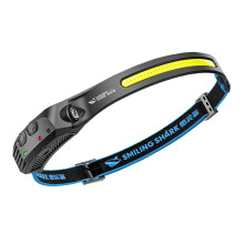 PolMines LED Head Torch Rechargeable, 2400mAh 270? Wide Angle Lighting 6 Modes Bright Headtorch Rechargeable Waterproof Adjustable Headlight Suitable