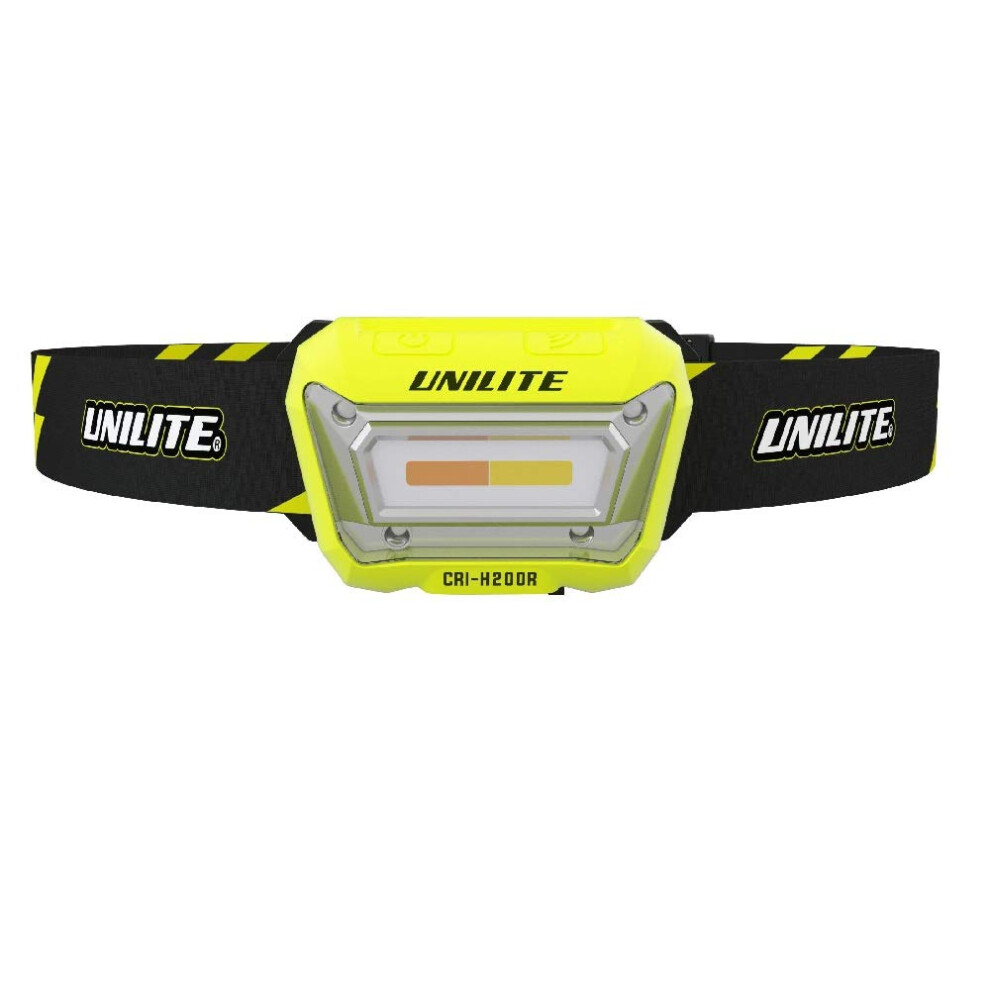 Photos - Flashlight Unilite CRI-H200R USB Rechargeable High Power LED Detailing Motion Sensor Head Torch Light | 200 Lumen | 2500k 4500k 6500k |