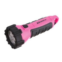 Dorcy 55 Lumen Floating Waterproof LED Flashlight with Carabineer Clip, Pink (41-2509) 8.8 Inch