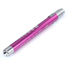 LED Torch,Medical First Aid LED Pen Light Flashlight Torch Doctor Nurse EMT Emergency (pink)