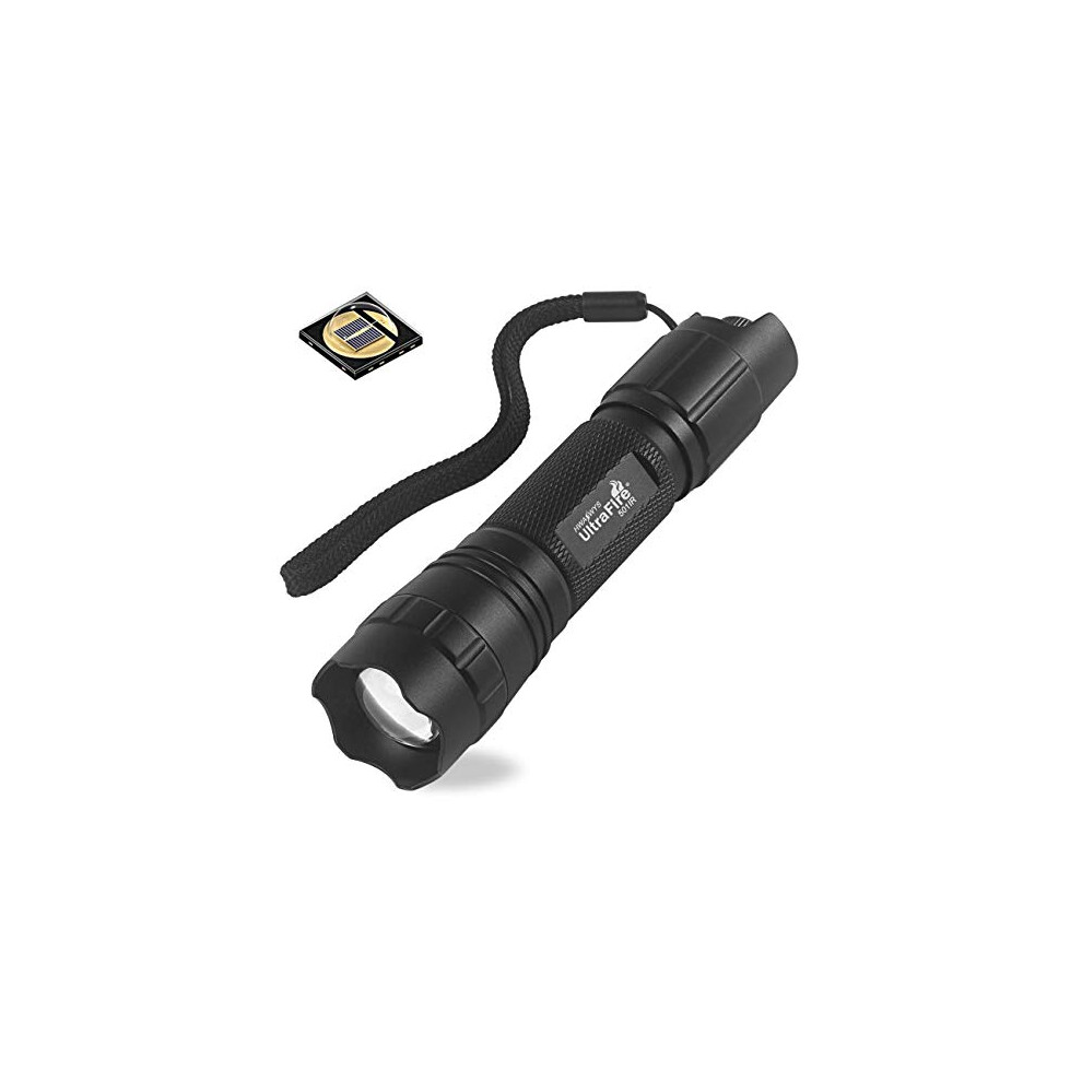 Ultrafire Ir Torch 940Nm Infrared Led Torch, Stepless Dimming Ir Zoomable Infrared Hunting Torch For Night Vision, 501Ir Light