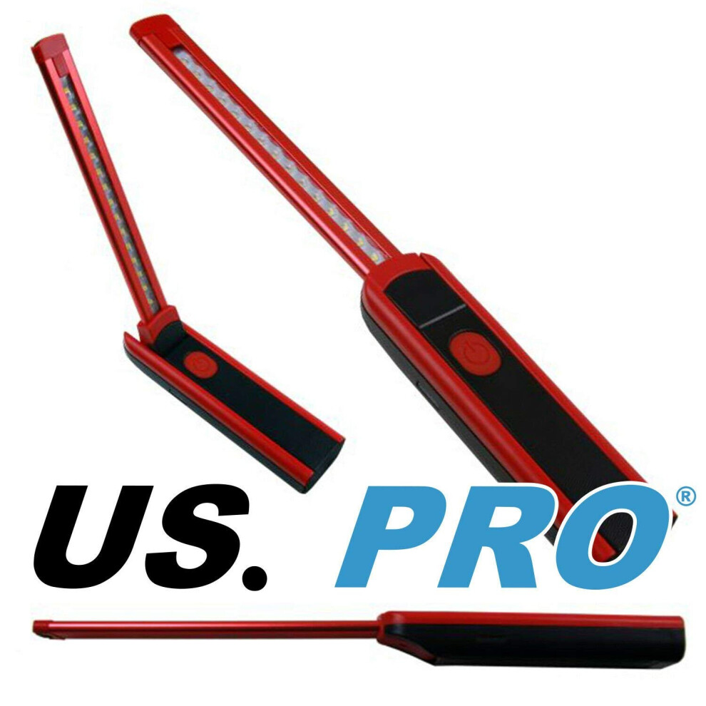 US PRO 15 LED Work Light Torch Li-Ion Rechargeable Cordless Inspection Lamp 5379