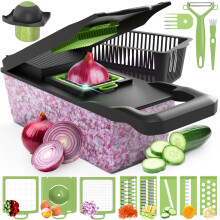 Blaze AU 15 in 1 Premium Vegetable Chopper, Onion Chopper, Salad Chopper, Food Chopper with Container Chopper Vegetable Cutter for Home Essentials &