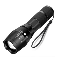 LED Battery Powered Zoom Torch, Super Bright 2000 Lumen Tactical Torch, Hand Flashlight, Adjustable Focus, Waterproof Small Mini Pocket Torch, Strobe