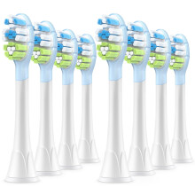 Superior Clean Replacement Toothbrush Heads Compatible with Philips Sonicare Electric Toothbrush, White, Pack of 8 DailyWhite