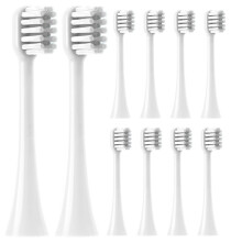 Replacement Toothbrush Heads Compatible with Spotlight Oral Care Sonic Toothbrush Heads Includes 10 Pcs Replacements Brush Heads,White