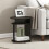 Furinno JAYA Simple Design Oval End Table, Side Table, Bedside Table, Walnut 3