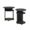 Furinno JAYA Simple Design Oval End Table, Side Table, Bedside Table, Walnut, Set of 2 4