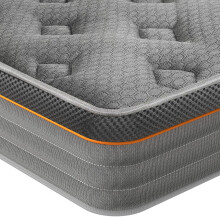Good Nite Double Mattress 4FT6 10 Inch Individually Pocket Sprung Comfort Medium Firm Mattress with Soft Fabric and Breathable Foam Grey Hybrid