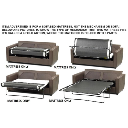 Save on Goods Replacement Foam Sofabed Bed Settee Put you up Mattress. Metal Action Sofa Matress.Small Double 2