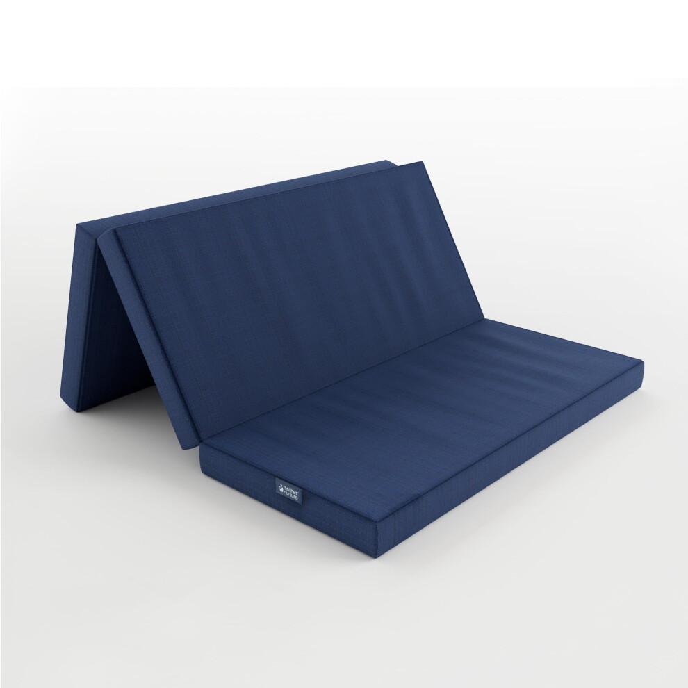 MOTHER NURTURE Classic Foam Foldable Mattress, Blue, 120 x 60 x 6 cm-image-OPC-PGCB7Y5-NEW